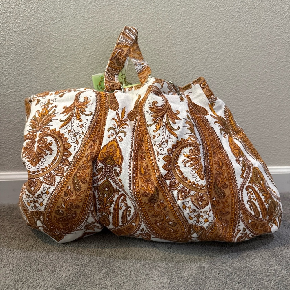 NWT Murval Large Paisley Patterned Shoulder Tote Bag